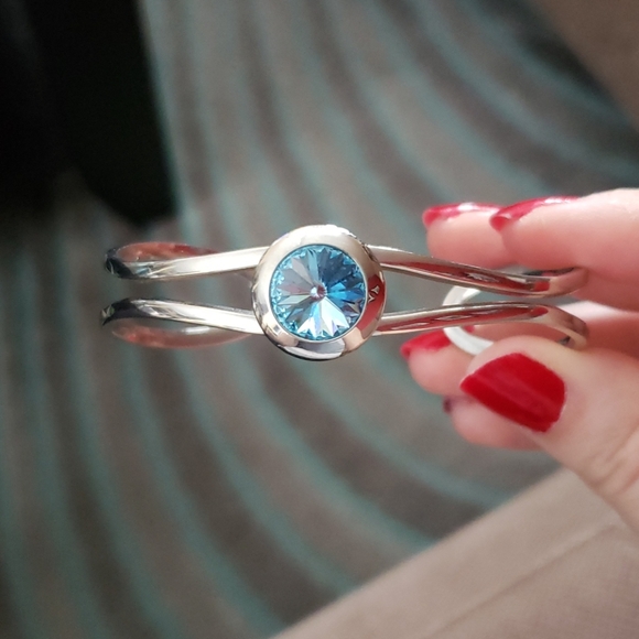 Silver & turquoise bracelet - Picture 2 of 4